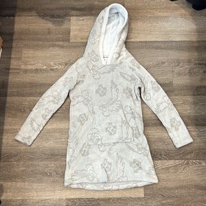 Harry Potter Wizarding World Pajama Plushie Grey Snuggle Dress Jacket Small